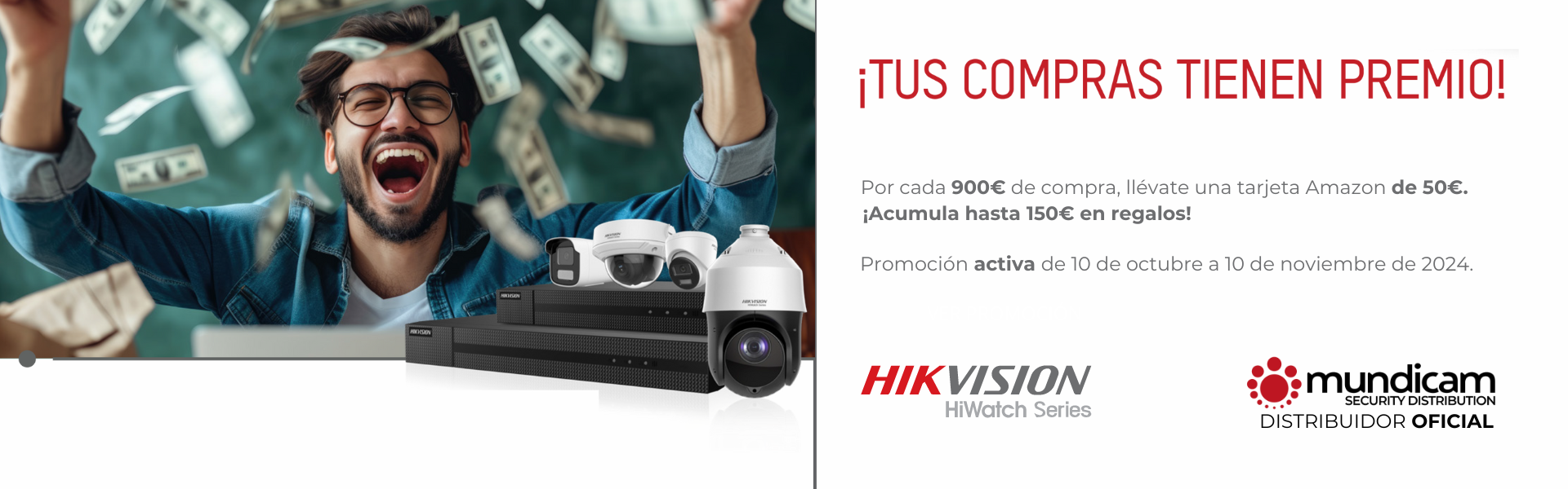 BANNER PARA MOVIL PROMOCION HIKVISION EN MUNDICAM TARJETA AMAZON