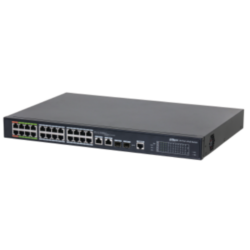 LR2226-24ET-360 - Switch ePoE 24 puertos 10/100 (8 ePoE/EoC + 16 PoE) + 2 Uplink Combo Gigabit/SFP 802.3at 360W Manejable Layer 2 - Modo ePoE 800m