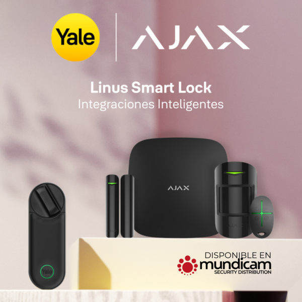 CERRADURA INTELIGENTE YALE COMPATIBLE CON AJAX DISPONIBLE EN MUNDICAM